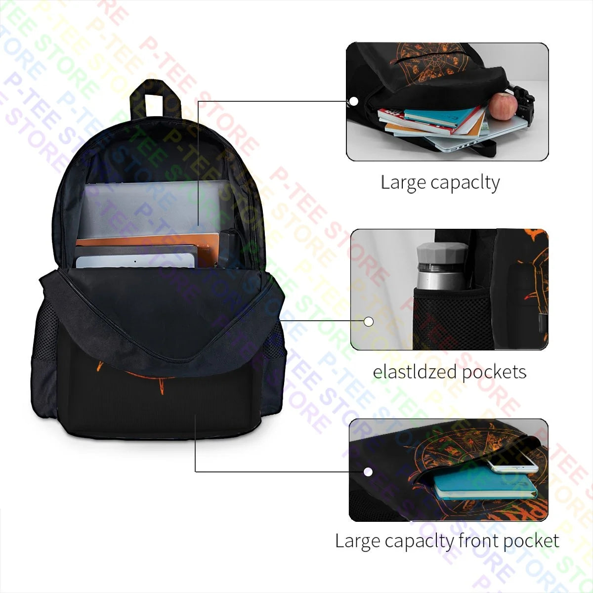 Slipk The Wheel Large Capacity Backpack Schoolbag Sports Style Multi-function