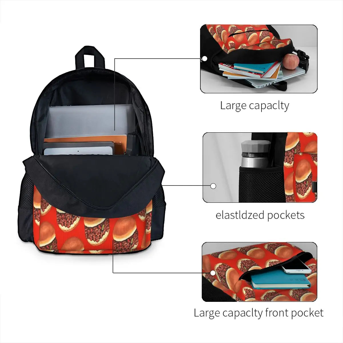 Sloppy Joe Pattern Backpacks Anime School Bag