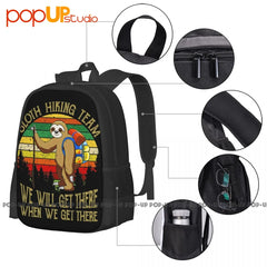 Sloth Lover Hiking Traveling Backpack Large Capacity Beach Bag