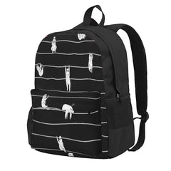 Sloth Stripe Backpacks Men's Backpacks Bags For Women Zipper