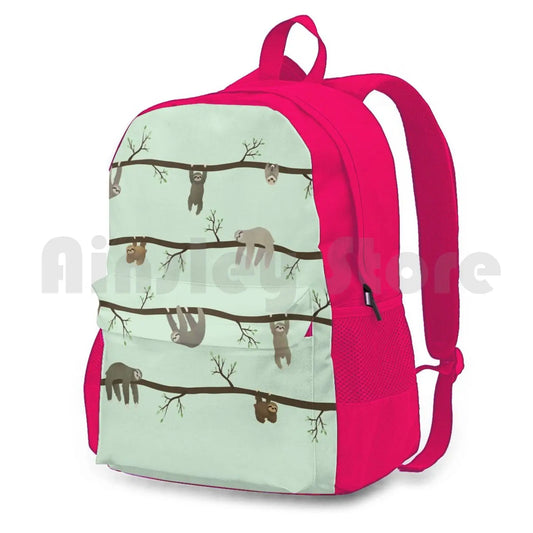 Sloths Outdoor Hiking Backpack Waterproof Camping Travel Sloth Sloths Animal...