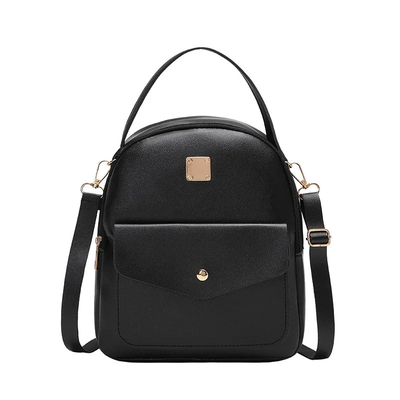 Small Backpack Women Shoulder Bags Diamond Grids PU Leather Bag Summer Mochilas