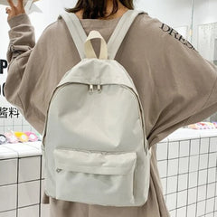 Nylon Women Backpack Small for School Girls