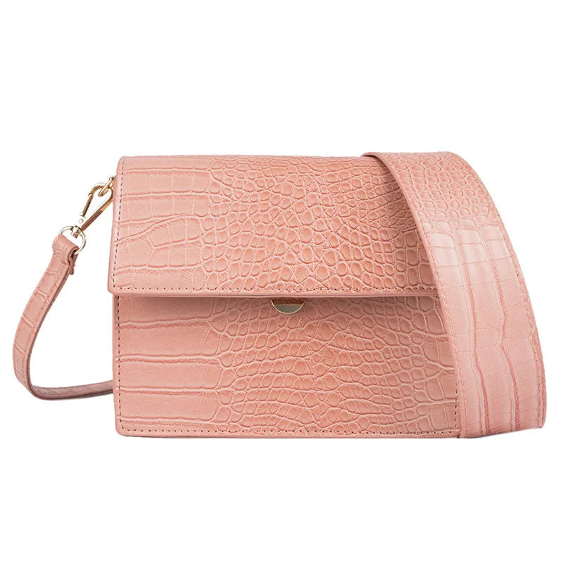 Wide Band Western Stone Pattern Shoulder Bag