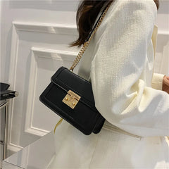 Women's Crossbody Square Bag Small Chain Flap Purse Shoulder Messenger Bag
