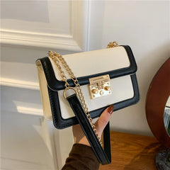 Women's Crossbody Square Bag Small Chain Flap Purse Shoulder Messenger Bag