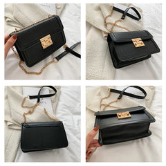 Women's Crossbody Square Bag Small Chain Flap Purse Shoulder Messenger Bag