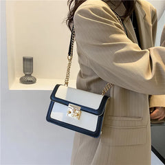 Women's Crossbody Square Bag Small Chain Flap Purse Shoulder Messenger Bag