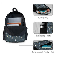 Personalised Zip Backpack with Pockets for Men and Women