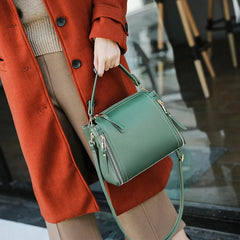 Green Small Crossbody Bucket Bag for Women