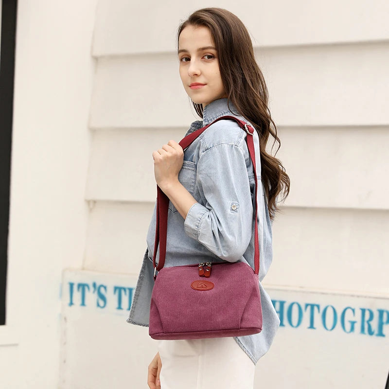 Small Canvas Crossbody Purse For Women Messange Bag Shoulder Bags Satchel