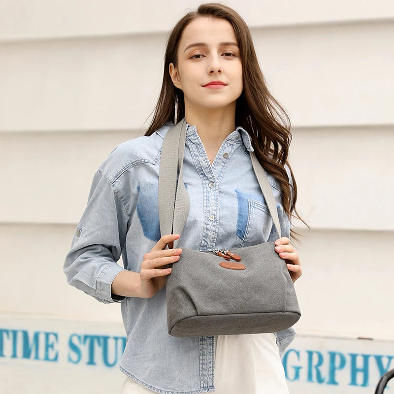 Small Canvas Crossbody Purse For Women Messange Bag Shoulder Bags Satchel