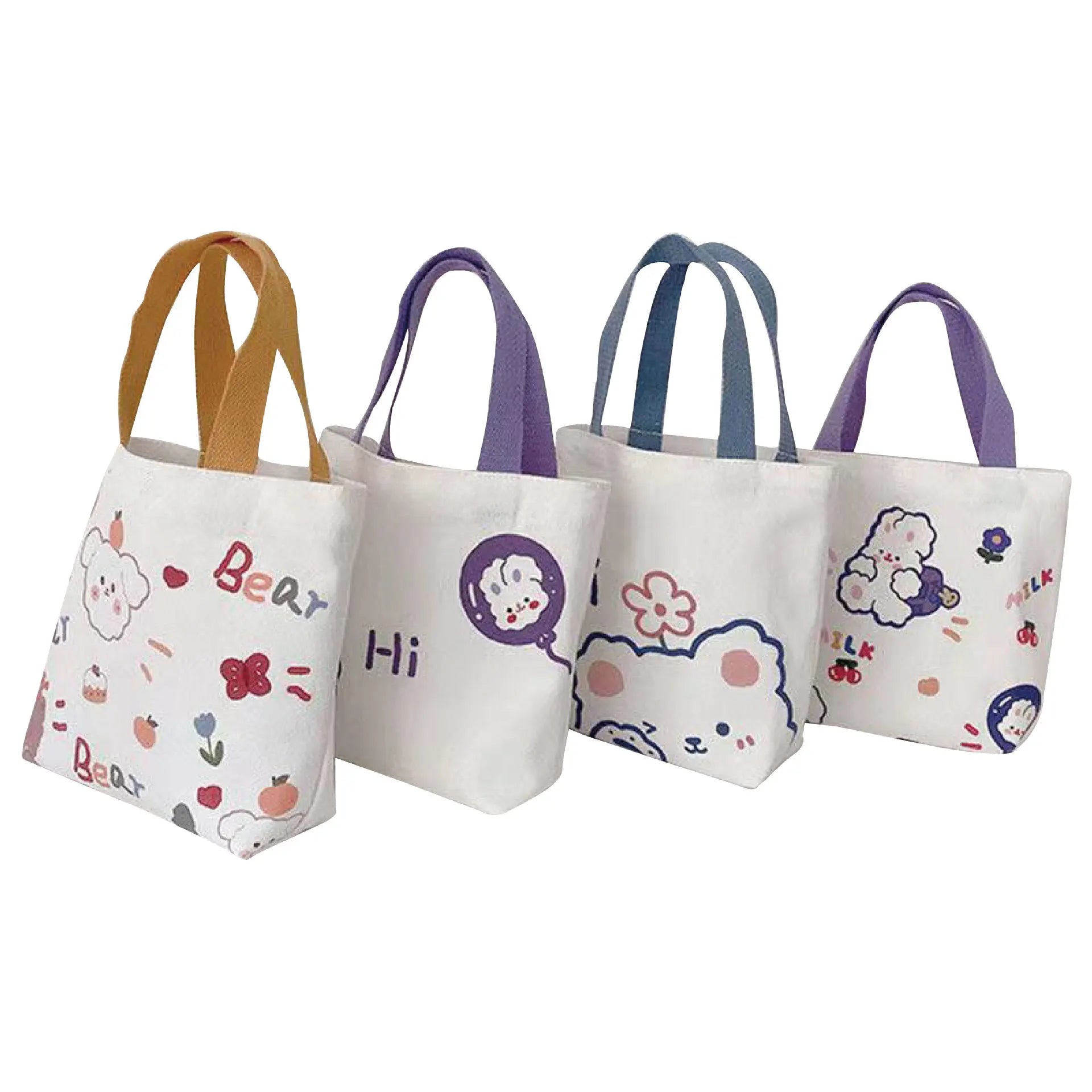 Canvas Cartoon Shoulder Bag for Women