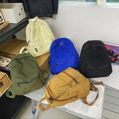 Vintage Canvas Backpack Unisex Women Men Bags Teenage Girls