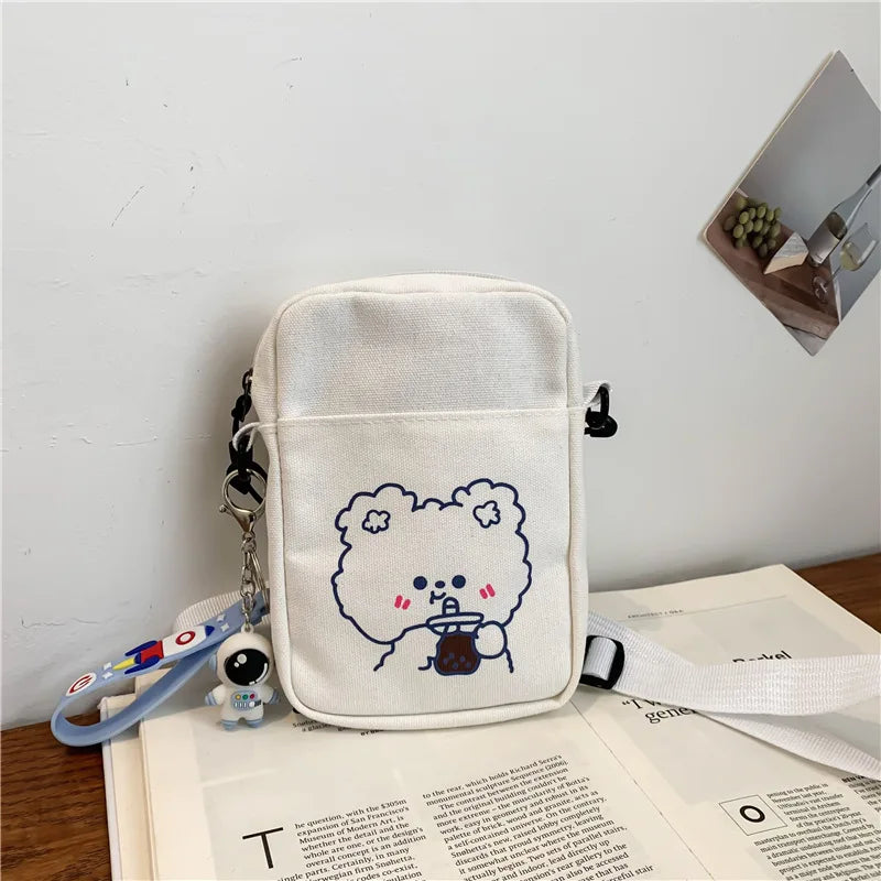 Small Canvas Crossbody Bag for Women