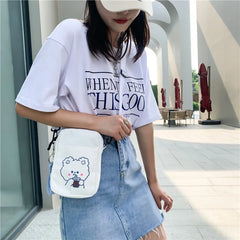 Small Canvas Crossbody Bag for Women