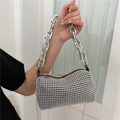 Women's Small Crossbody Messenger Bag Bling Diamond Summer Travel Shoulder Purse