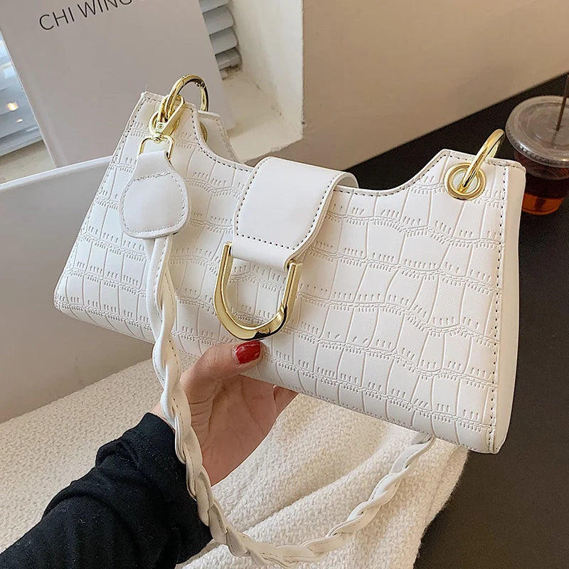 Stone Pattern Messenger Bag Ladies Handbags Crossbody Bags