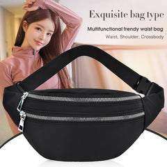 Women's Small Fanny Pack Sports Waist Bag Zipper Coin Purse