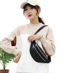 Women's Small Fanny Pack Sports Waist Bag Zipper Coin Purse