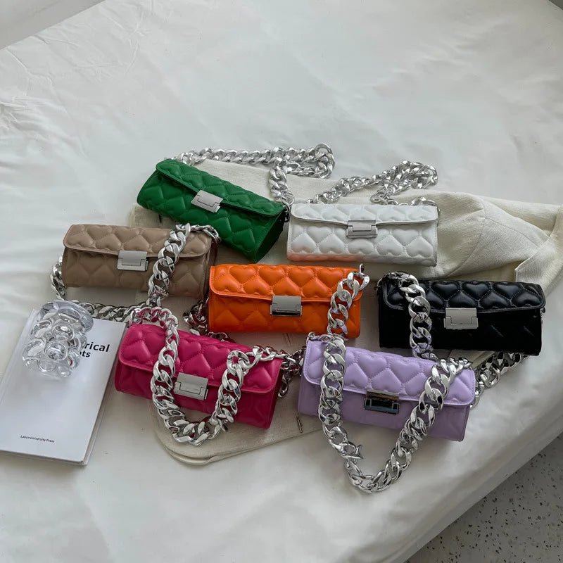 High-quality Chain Clutch Messenger Bag Small Ladies Handbag