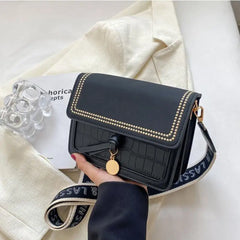 Small Flap Shoulder Bag for Women Casual Solid Female Crossbody Bag