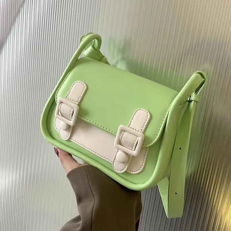 Summer Crossbody Bag Women's PU Leather Small Flap Handbag
