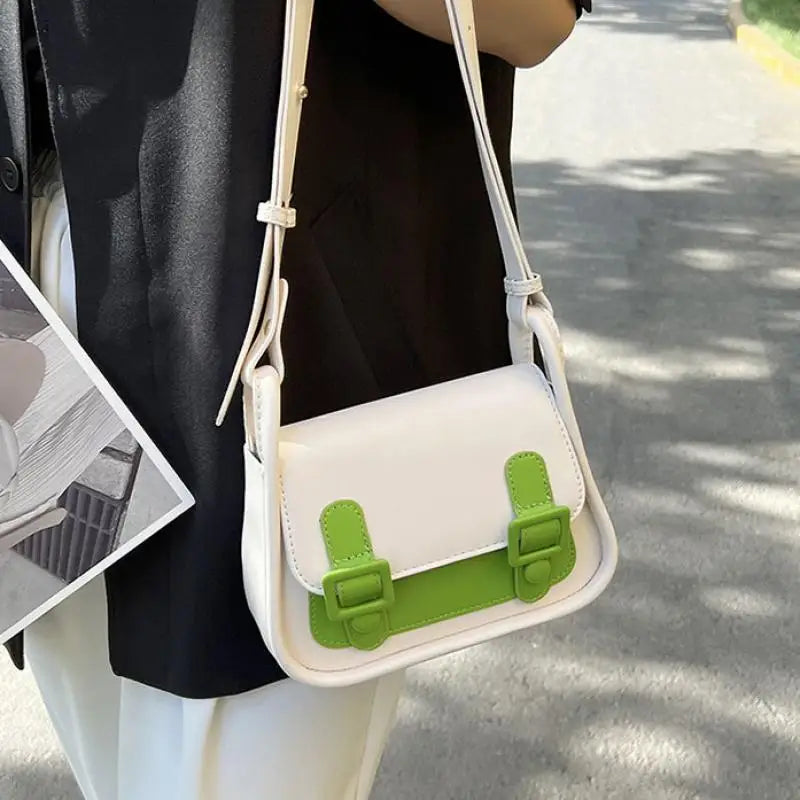 Summer Crossbody Bag Women's PU Leather Small Flap Handbag