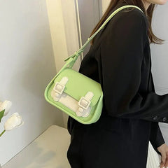 Summer Crossbody Bag Women's PU Leather Small Flap Handbag