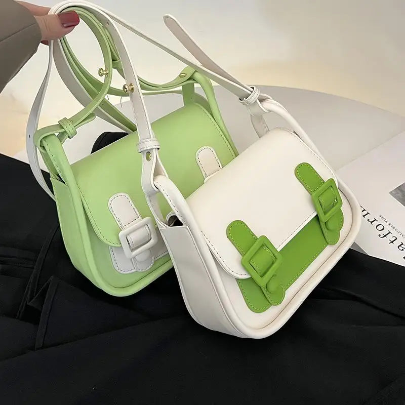 Summer Crossbody Bag Women's PU Leather Small Flap Handbag
