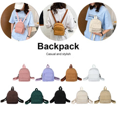 Small Fresh Backpack Women High Capacity Solid