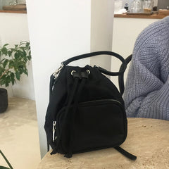 Canvas Shoulder Bags Tassel Bucket Bags Girls Crossbody Ladies Tote Phone Pouch