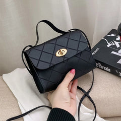 Women's Small Leather Messenger Bag Crossbody Shoulder Handbag
