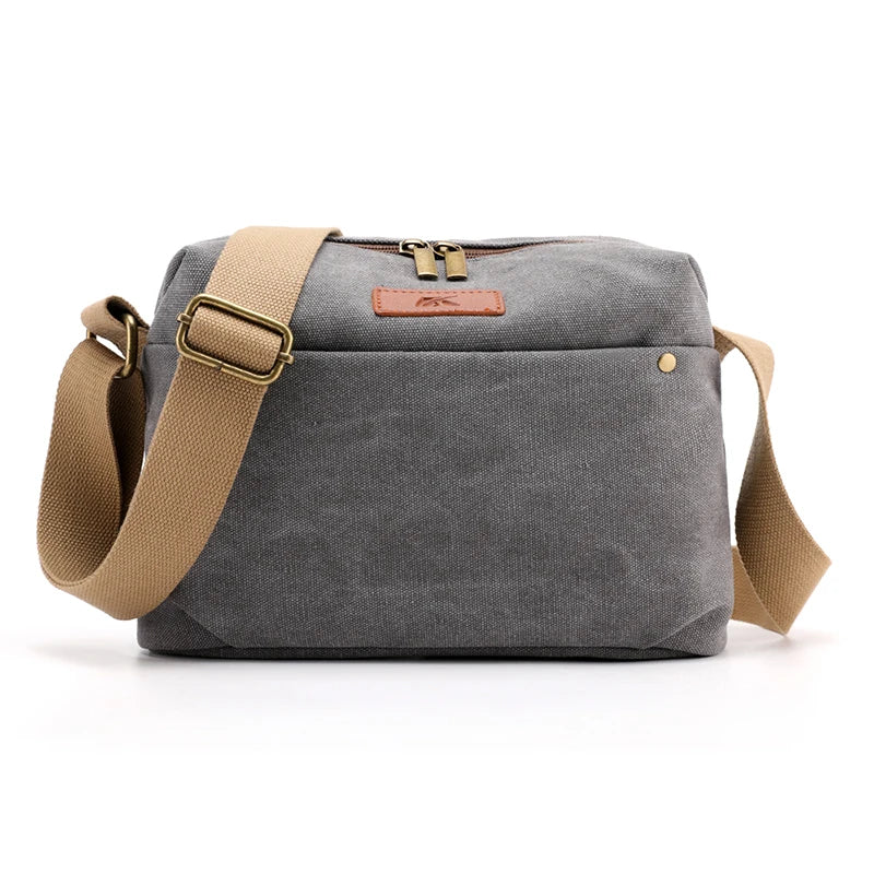 Canvas Single Shoulder Messenger Bag Small Square Bag Female Handbags