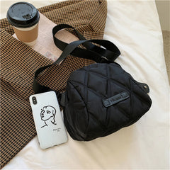 Nylon Quilted Crossbody Bag for Women - Winter Handbag Trend