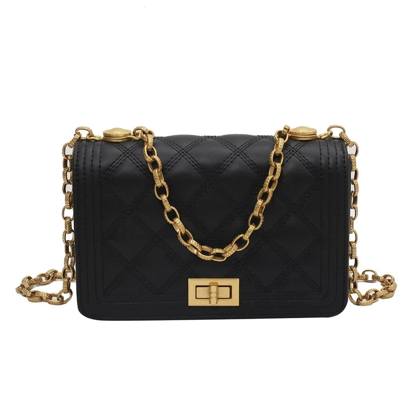 PU Leather Crossbody Bags for Women Chain Shoulder Purses