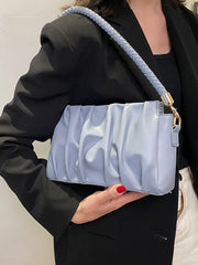 Pleated Underarm Crossbody Bag Women's Handbag