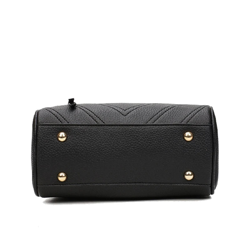 Women's Hairball Crossbody Bag PU Leather Messenger Bag