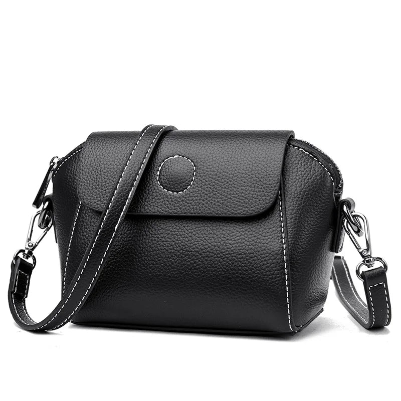 Soft Leather Mini Crossbody Bag Women Messenger Handbag