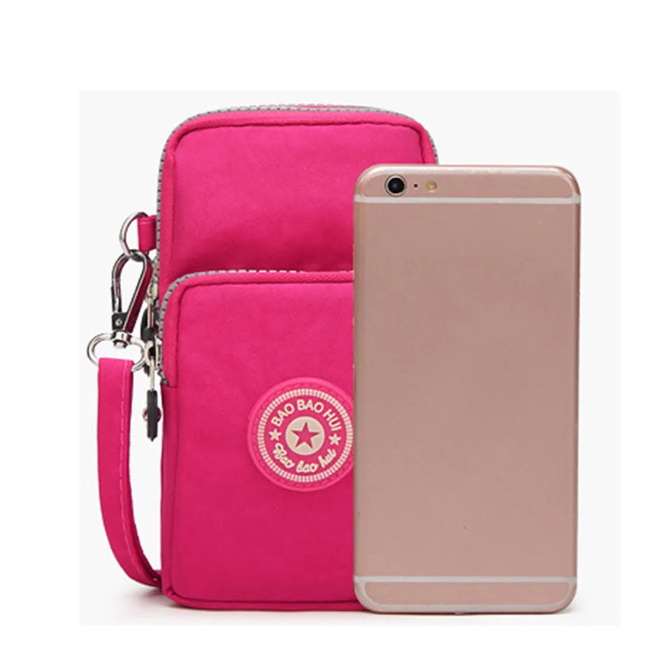 Small Shoulder Bags Nylon Women Mobile Phone Bags Mini Female Messenger Purse La
