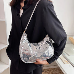 Women's Small Shoulder Bag Elegant Handbag Woven Messenger