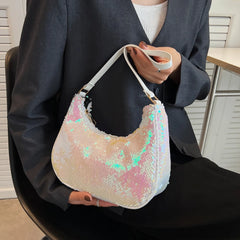 Women's Small Shoulder Bag Elegant Handbag Woven Messenger