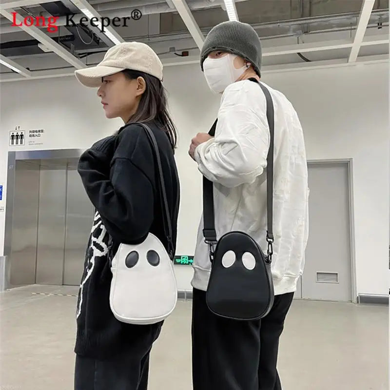 Small Soft PU Messanger Bag Funny Halloween Wallets Devil Crossbody Satchel Bag