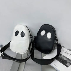 Small Soft PU Messanger Bag Funny Halloween Wallets Devil Crossbody Satchel Bag