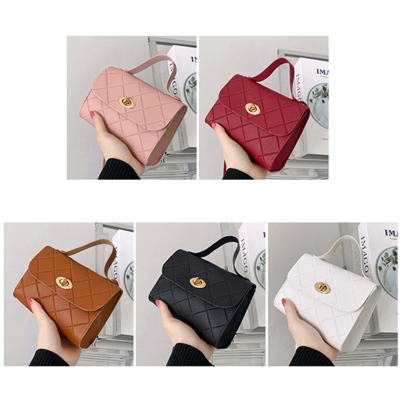 Stripes Messenger Bag For Women Crossbody Shoulder Handbag