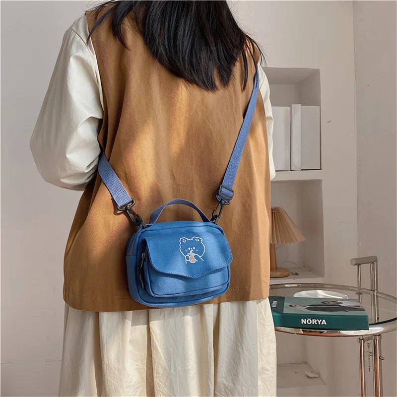 Mini Cartoon Print Shoulder Bag for Girl Purse