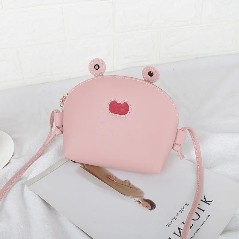 Women Frog Handbag Small Crossbody Shoulder Bag Purse for Student