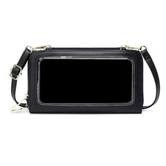 Women Handbag Transparent Touch Screen Phone Crossbody Bag