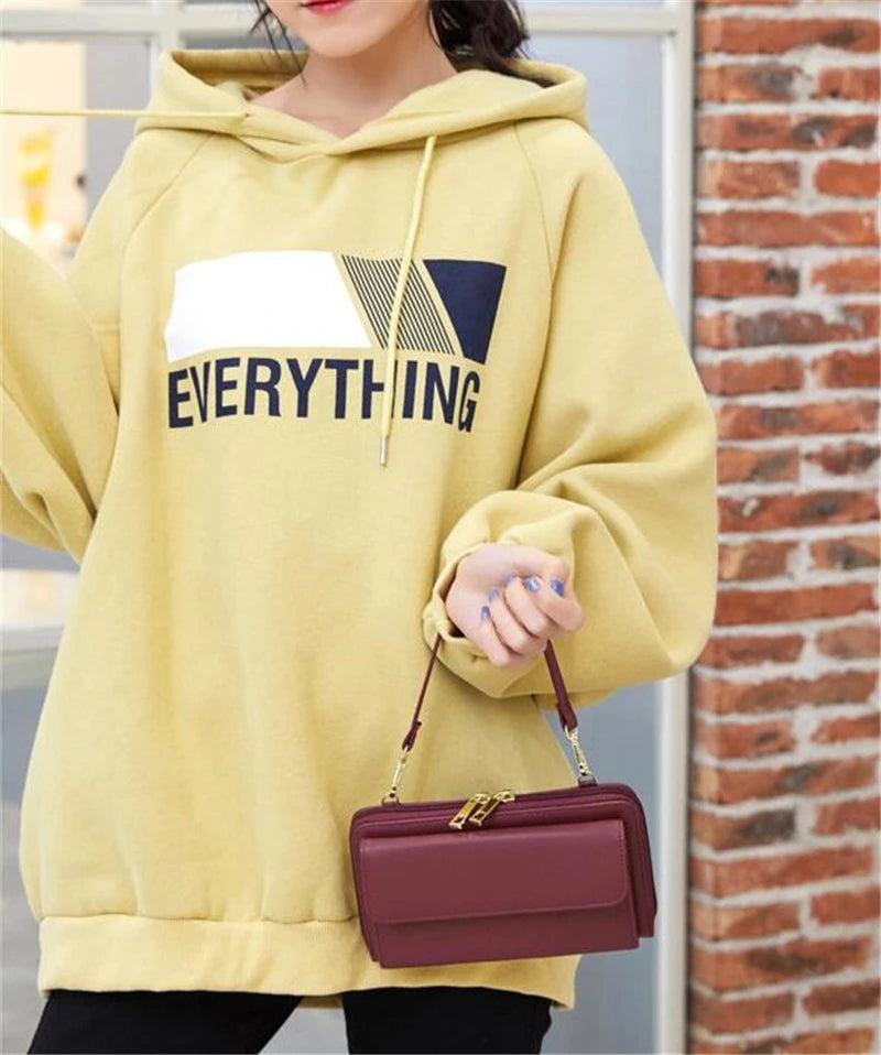 Women Handbag Transparent Touch Screen Phone Crossbody Bag