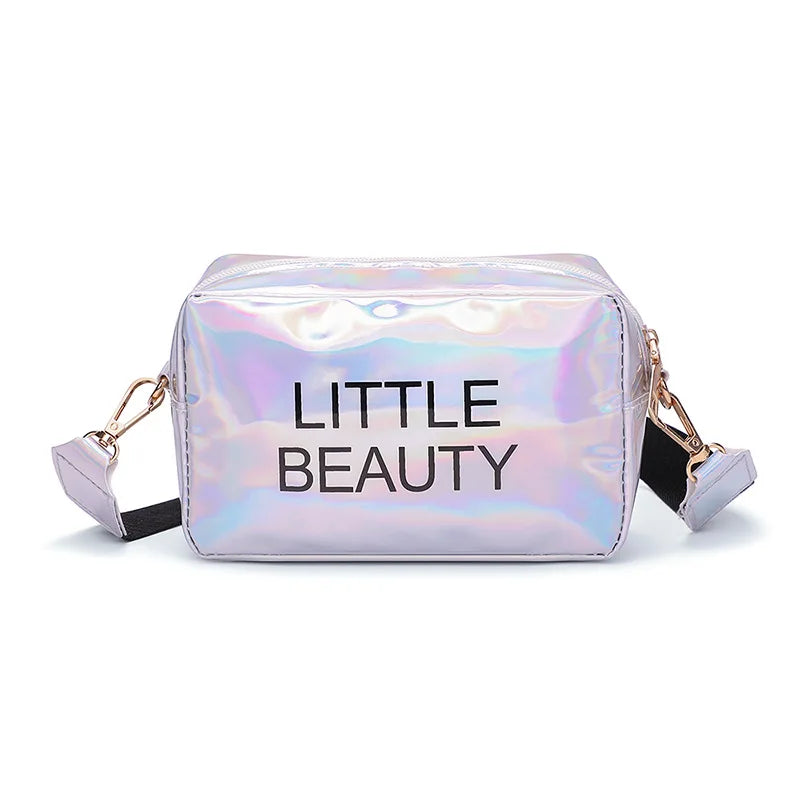 Small Women Laser Crossbody Messenger Shoulder Bag PVC Jelly Small Tote